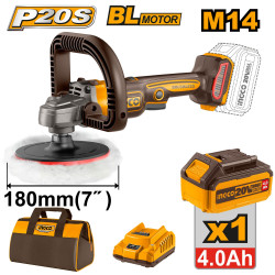 20v Ps+c/l B/l Polisher 180mm Bag Kit 1batt