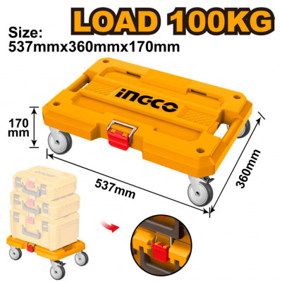Rolling Board 534x360x170mm 100kg On Wheels