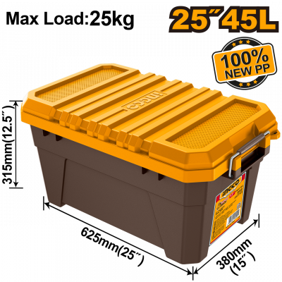 T/BOX 625X380X315 PLASTIC + CLIP