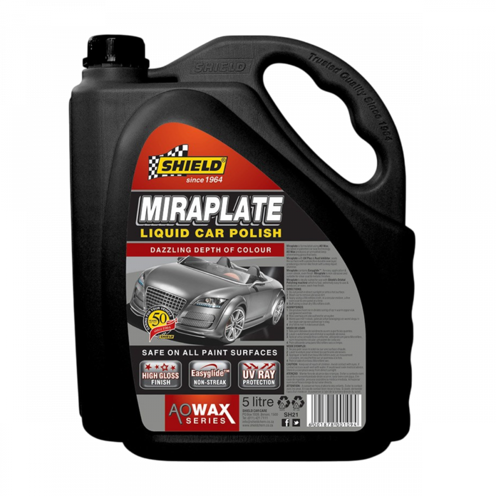 SHIELD MIRAPLATE LIQUID WAX 5LT