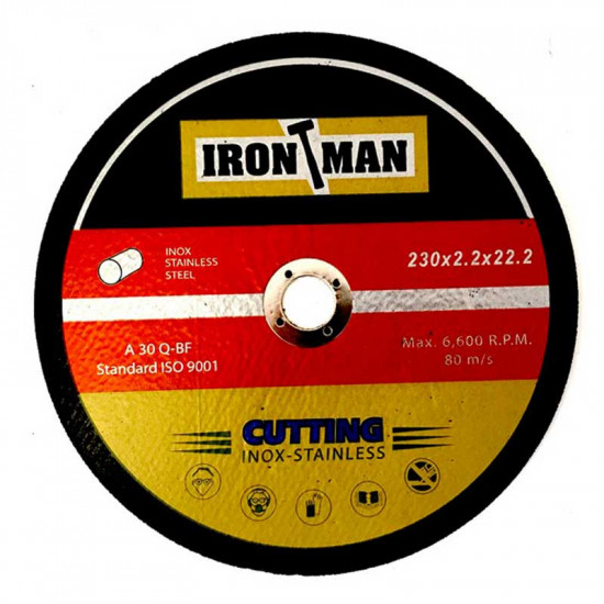 IRONMAN Abrasive Disc Cutting Steel Slimline 230x2.2x22.2mm