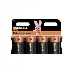 DURACELL Battery Plus 1.5v D Torch 4's Dur110