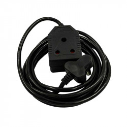 United Electrical 3 Metre Extension Cord Black 10 Amp