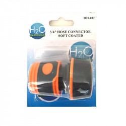 H20 Garden Hose Connector 1/2" Stop And Soft Grip