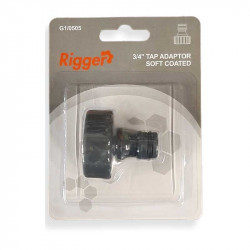 RIGGER Garden Tap Adaptor Abs Softgrip Blister 3/4"h20016