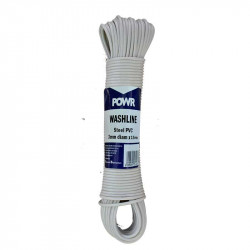 POWR Wash Line Steel Pvc Coat 15m