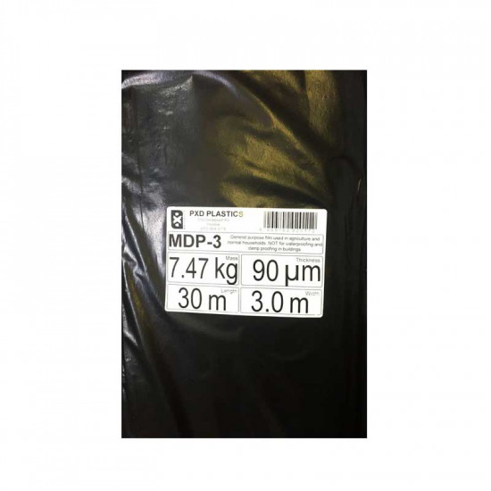 Pxd Plastics Pvc Sheet Black [non Sabs] 3m X 30m X 90um