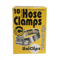 Universal Clips Hose Clamp G24 Size 25mm* 51mm Stainless Steel Screw Box Of 10