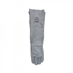 Pioneer Safety Gloves Leather Welding Chrome Cow Split Double Palm Shoulder 16" Large.