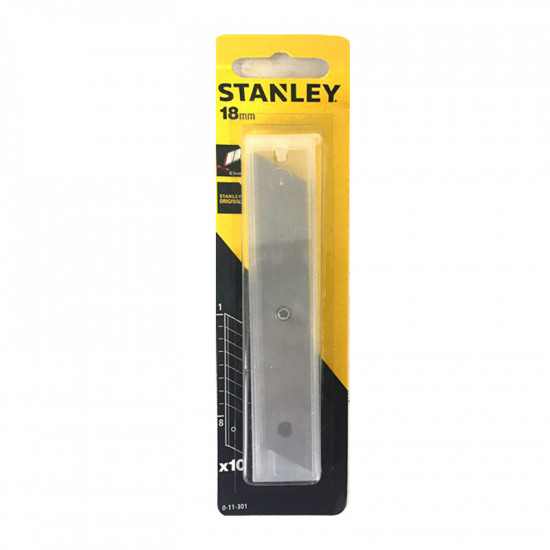 STANLEY Snapoff Knife Blades 10's 18.0mm Diy 0-11-301 STANLEY Snapoff Knife Blades 10's 18.0mm Diy 0-11-301