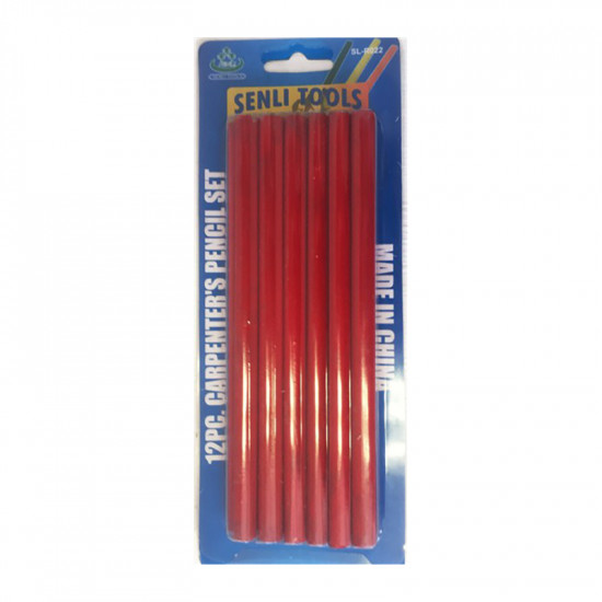 Carpenters Pencil Box Of 12 Black Bdt077