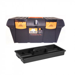 Big Jim Toolbox Stackable Black 48cm