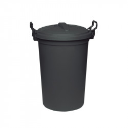 Big Jim Refuse Bin With Grip For Lid 120lt - Black
