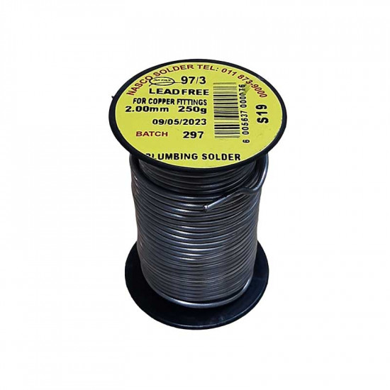AFRISOL Solder Solid Core Reel 97/3 250g AFRISOL Solder Solid Core Reel 97/3 250g