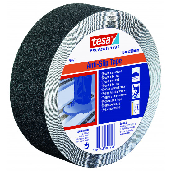 TESA Anti Slip Tape Professional 15mx25mm Black (ip 6) TESA Anti Slip Tape Professional 15mx25mm Black (ip 6)