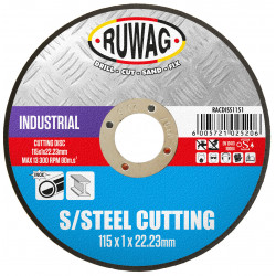 115x1mm Industrial S/steel Abrasive Disc 5 Pack