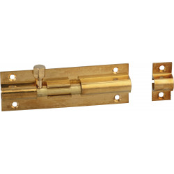 Barrel Bolt Brass Plated Straight 50mm (1)