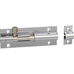 Barrel Bolt Chrome Plated Straight 75mm (1)