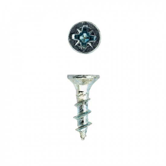 Chipboard Screw Zinc Plated - Silver 4x16mm (200) Chipboard Screw Zinc Plated - Silver 4x16mm (200)