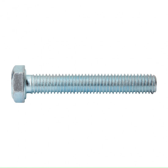 Mild Steel Set Screw & Nut Zinc Plated 6x12mm (10)