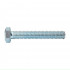 Mild Steel Set Screw & Nut Zinc Plated 6x12mm (10)