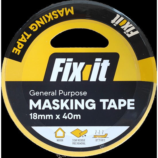 Indoor Masking Tape 18mmx40m (60) Indoor Masking Tape 18mmx40m (60)