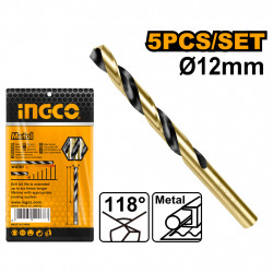 Drill Bit Hss 12mm 5/pkt