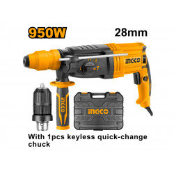 Drill Rotary Hammer 950w Kit K/less Chuck