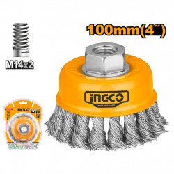 Brush W/cup Twis+nut 100 M14x2