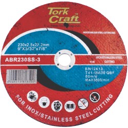 Cutting Disc Stainless Steel 230 X 2.5 22.22mm