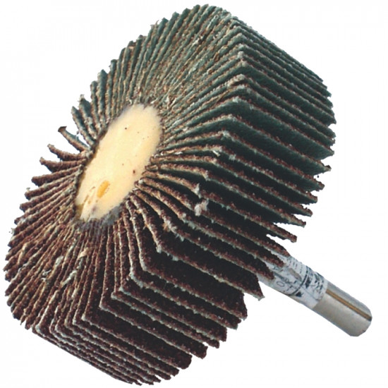 Flap Wheel 30 X 10 X 6mm Shaft 80 Grit Per Each Flap Wheel 30 X 10 X 6mm Shaft 80 Grit Per Each