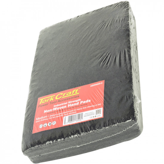 Pad Non Woven Ind. Strength 5pc 150 X 230mm Medium Black Pad Non Woven Ind. Strength 5pc 150 X 230mm Medium Black