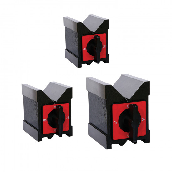 Magnetic V-block 3pc Combo 80/100/120x70x95mm Magnetic V-block 3pc Combo 80/100/120x70x95mm