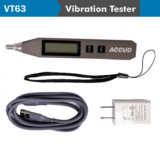 Pen Type Vibration Tester 5% Acc. Rechargeable Bat. 40 Deg. C. Pen Type Vibration Tester 5% Acc. Rechargeable Bat. 40 Deg. C.