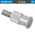 Flat Steel Contact Point 5mm Od 8mm Leng