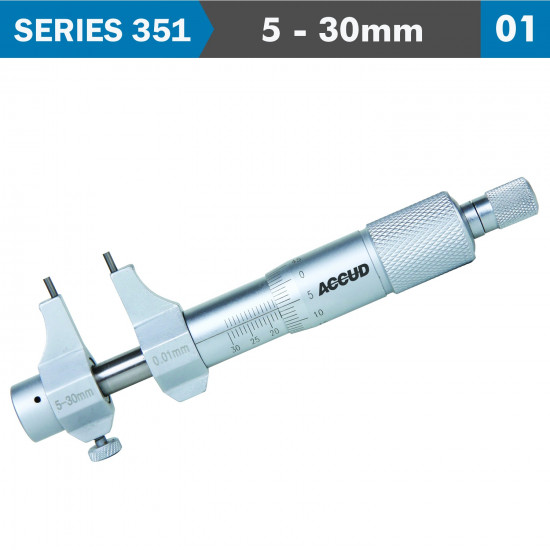 Inside Micrometer 5-30mm With Setting Ring 0.007mm Acc.0.01mm Grad. Inside Micrometer 5-30mm With Setting Ring 0.007mm Acc.0.01mm Grad.