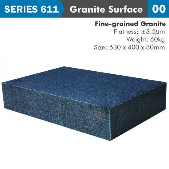 Granite Surface Plate Grade 00 630x400x80mm 60kg 0.0035mm Flat Granite Surface Plate Grade 00 630x400x80mm 60kg 0.0035mm Flat