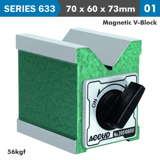 Magnetic V-block 70x60x73mm 56kgf