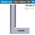 Beveled Edge Square 90 Deg. Grade 0 150x100mm