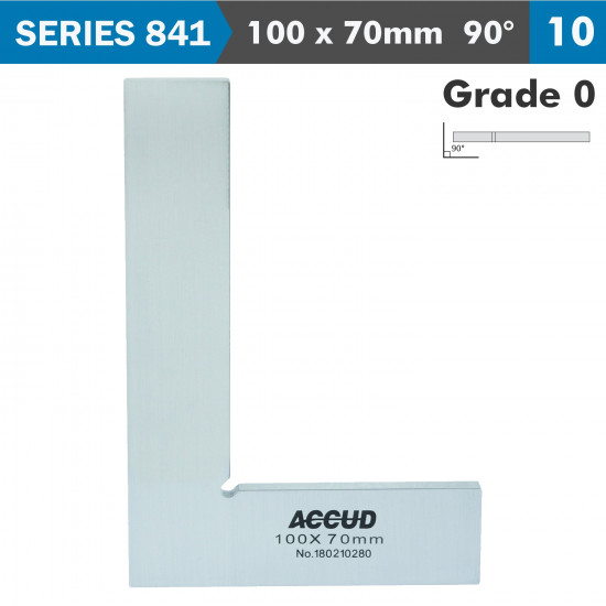 Flat Edge Square 90 Deg. Grade 0 100x70mm Flat Edge Square 90 Deg. Grade 0 100x70mm