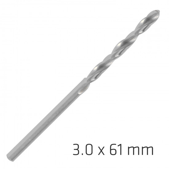 ALPEN Pro Hss 3mm Drill Din 338 Rn 135 Split Point Plastic Wallet (1