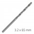 ALPEN Pro Hss 3.2mm Drill Din 338 Rn 135 Split Point Plastic Wallet (
