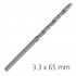 ALPEN Pro Hss 3.3mm Drill Din 338 Rn 135 Split Point Plastic Wallet (