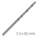 ALPEN Pro Hss 3.3mm Drill Din 338 Rn 135 Split Point Plastic Wallet (