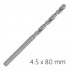 ALPEN Pro Hss 4.5mm Drill Din 338 Rn 135 Split Point Plastic Wallet (