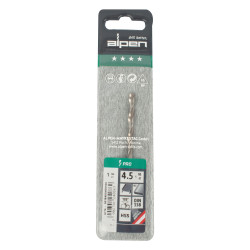 ALPEN Pro Hss 4.5mm Drill Din 338 Rn 135 Split Point Plastic Wallet (