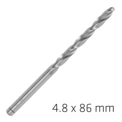 ALPEN Pro Hss 4.8mm Drill Din 338 Rn 135 Split Point Plastic Wallet (