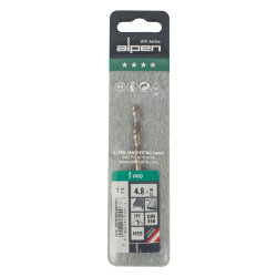 ALPEN Pro Hss 4.8mm Drill Din 338 Rn 135 Split Point Plastic Wallet (