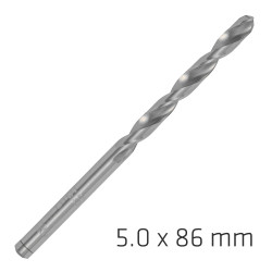 ALPEN Pro Hss 5mm Drill Din 338 Rn 135 Split Point Plastic Wallet (1