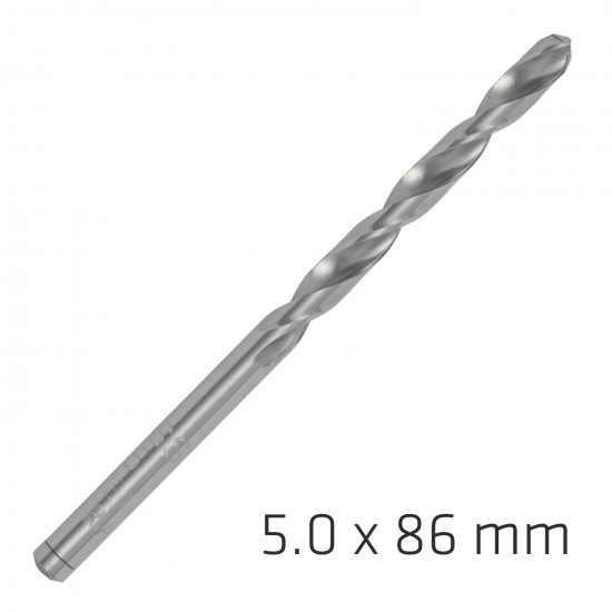 ALPEN Pro Hss 5mm Drill Din 338 Rn 135 Split Point Plastic Wallet (1